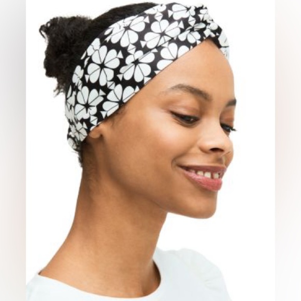 Kate Spade Spade Flower Silk Turban Headband
